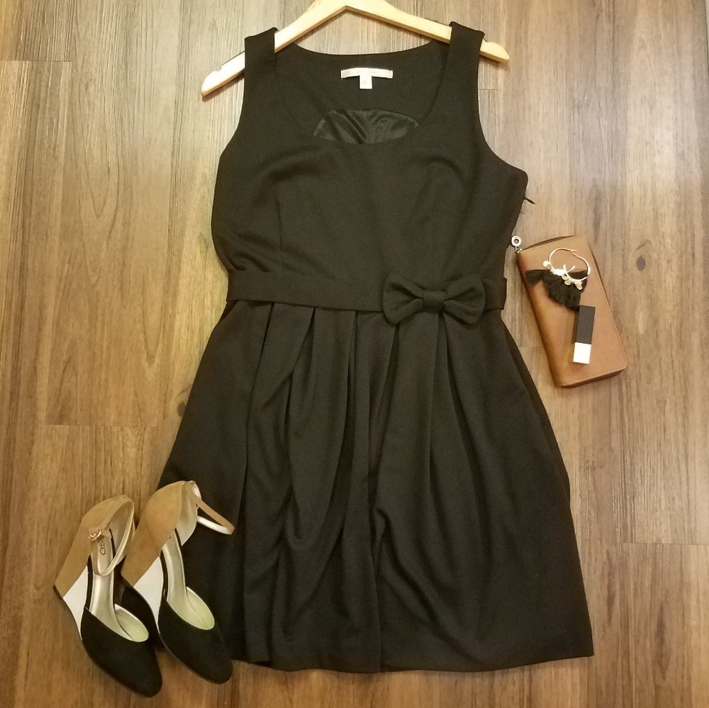 Lauren Conrad A-Line black dress